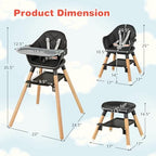 Baby High Chair (Black)