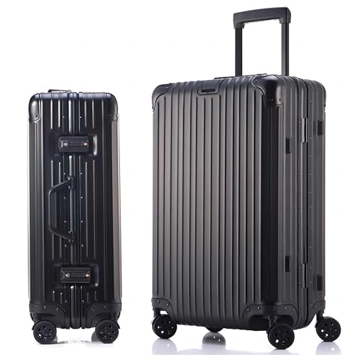 20 Inch All Aluminum Carry On Luggage with Wheels (Black / Carry on 20inch)