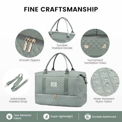 Travel Duffle Bag (Dark Gray Green-L / Extra Large-2 Pcs)