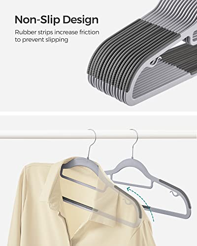 Pack of 100 Coat Hangers (100 Pack / Light + Dark Gray)