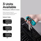 Digital Luggage Scale for Travel (Malachite Blue)