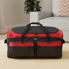 36" Asgard 3 Wheel Rolling Duffel Bag (Red)
