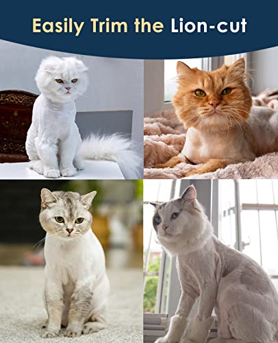 Quiet Cat Clippers for Matted Hair & Long Hair (Blue)
