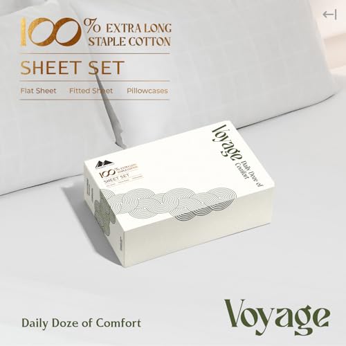 100% Egyptian Cotton Sheets California King Size (California King / 26 - Striped White)