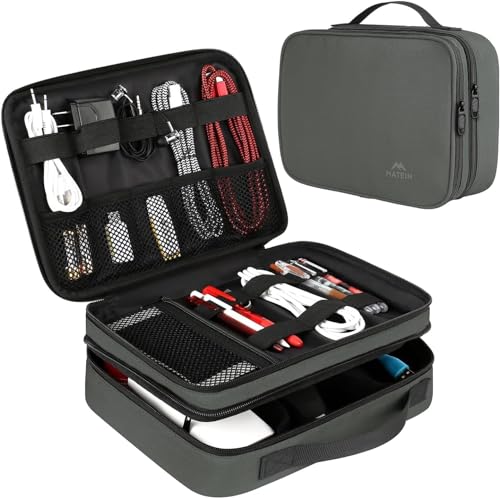 Travel Electronics Organizer Case (Grey / Large)