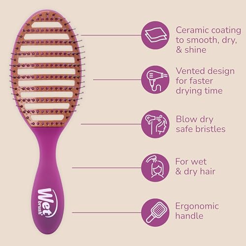Ceramic Speed Dry Detangler (Purple)