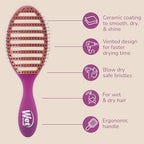Ceramic Speed Dry Detangler (Purple)