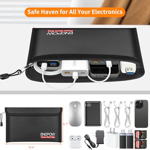 Fireproof Organizer Travel Safe Bag (10.6'' x 6.7'')