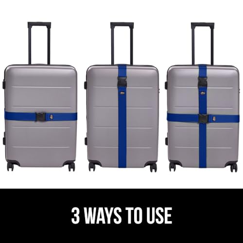 Heavy Duty Luggage Straps for Suitcase (Blue)