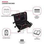 7272 Energie Expandable Hardside Luggage with Spinner Wheels and TSA Lock (Carry-On 19-Inch / White)