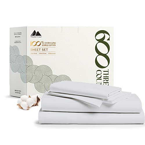 100% Egyptian Cotton Split King Sheets Sets for Adjustable Bed (Split King / 03 - Silver)