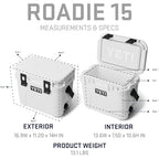 Roadie 15 Hard Cooler with DoubleDuty Shoulder Strap (Firefly Yellow)
