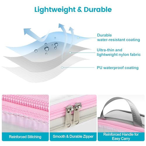 Compression Packing Cubes for Travel (01 Beautiful White / 4-Piece Set)