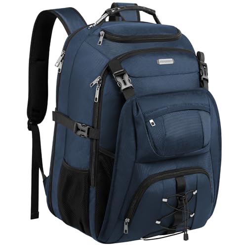 TSA Friendly Travel Laptop Backpack 18.4 inch XXXL Gaming Backpack Water (Blue)