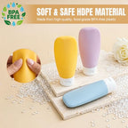 20 Pack Travel Bottles Set for Toiletries (multi-color A)