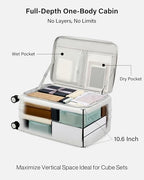 Hardside Expandable Carry On Luggage (Smoke White / 20 Inch EXT)