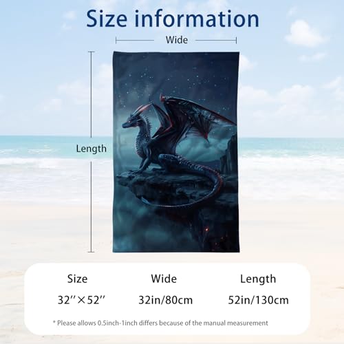 Microfiber Dragons Beach Towel (Dragons)