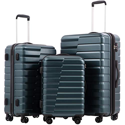 Lightweight Luggage with TSA Lock (3 Piece Set (20in/24in/28in) / Teal Blue)
