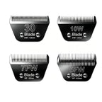 4PACK Wide Blades for Dog Grooming Blades Compatible with Andis (Black/10W+30W+5FW+7FW / Black)