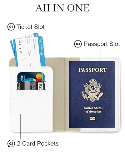 Passport Holder for Travel Essentials (Cream)