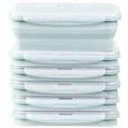 Collapsible Food Storage Containers with Airtight Lid & Air Vent (6x2000ml Blue)