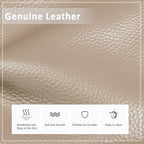 Genuine Leather Crossbody Bags for Women Travel Wallet Purse (Light Apricot)