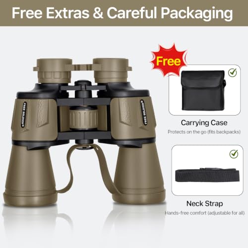 20x50 High Powered Binoculars for Adults (Mud)