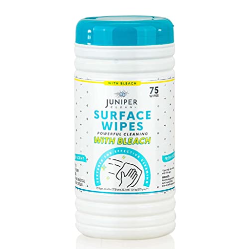 1 Pack Surface Cleaning Wipes with Bleach (75 Count (Pack of 1))