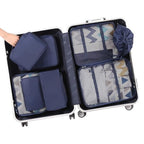 8 Set Packing Cubes Luggage Packing Organizers for Travel Accessories (Indigo / 8 Set)