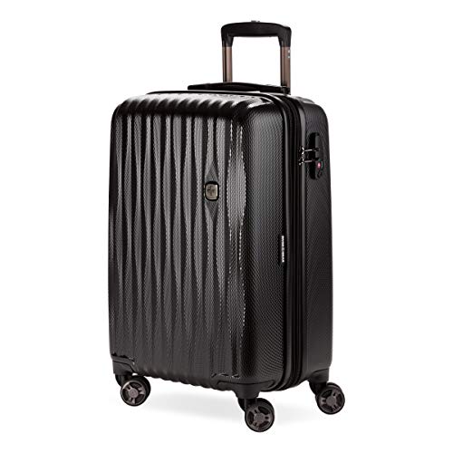 7272 Energie Expandable Hardside Luggage with Spinner Wheels and TSA Lock (Carry-On 19-Inch / Black)