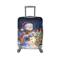 Christmas Snowman Suitcase Cover (L(for 26-29 inch luggage) / Snowman Reindeer)