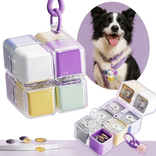 Daily Pill Organizer with 8 Compartments (Multi-color)