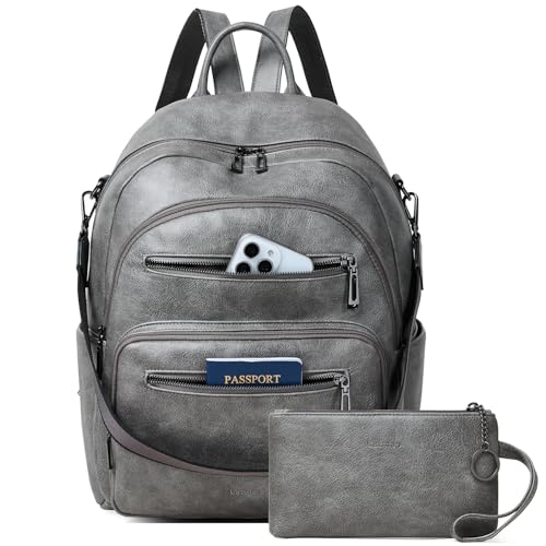Backpack Purse for Women Laptop Backpack (Style1-dark Grey)