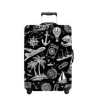Black Luggage Cover Washable Suitcase Protector Anti (Black / XL(32-34inch suitcase))