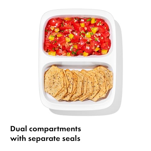 Good Grips Prep & Go 2 Cup Divided Food Storage Container (2 Cup Divided / Ocean Blue)