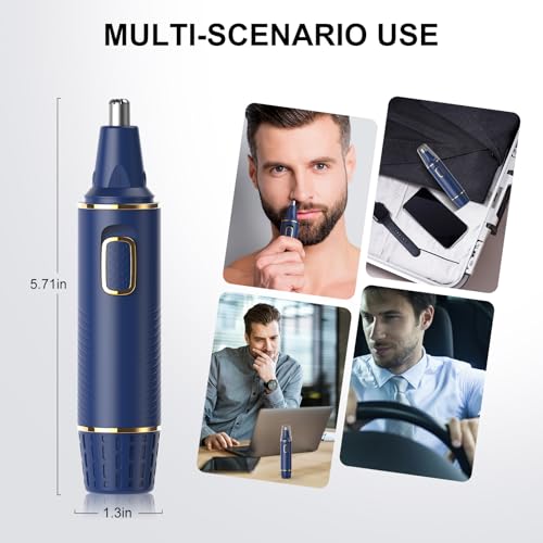 Nose Hair Trimmers for Men (Blue)