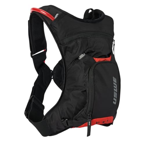 MTB Hydro Hydration Pack with Hydration Bladder (3L, Black/Red)