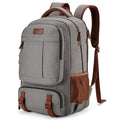 Canvas Laptop Backpack (15.6inch / A-khaki-grey)
