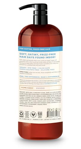 Argan Oil & Vanilla Shampoo for Frizzy Hair (Argan Oil)