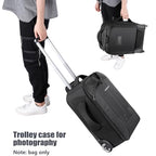 2 in 1 Rolling Camera Bag Backpack Suitcase Style (Nw3300-r)