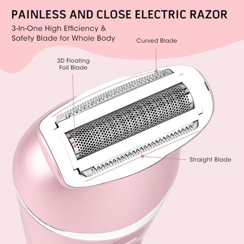 Electric Shavers for Women (Pink)
