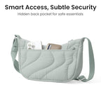 3.5L Puffer Crossbody Bag for Women Trendy (Light Blue-s)