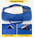 Small Duffel Bag 20 Inches Foldable Lightweight Gym Bag with Inner Pocket for Travel Sports (20 Inches Blue / 20 INCHES)