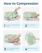 Compression Packing Cubes (Fruit Green)