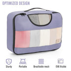 8 Set Packing Cubes for Travel Essentials (04 Purple Gray)