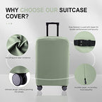Travel Luggage Cover (Cyan / 32-33 inch)