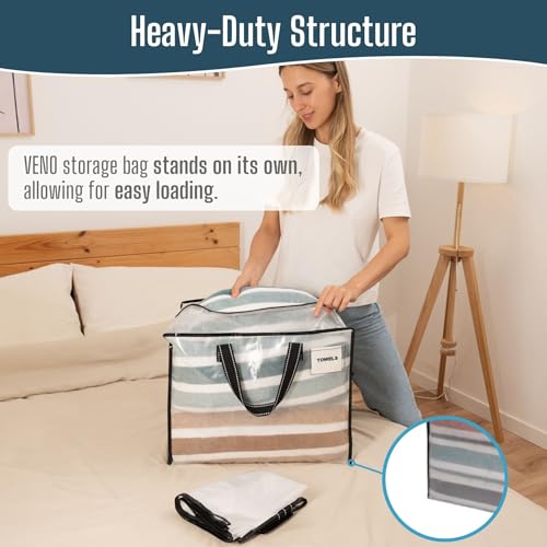 Heavy Duty Moving Bags (Clear / 13 Gallon-4 Pack)