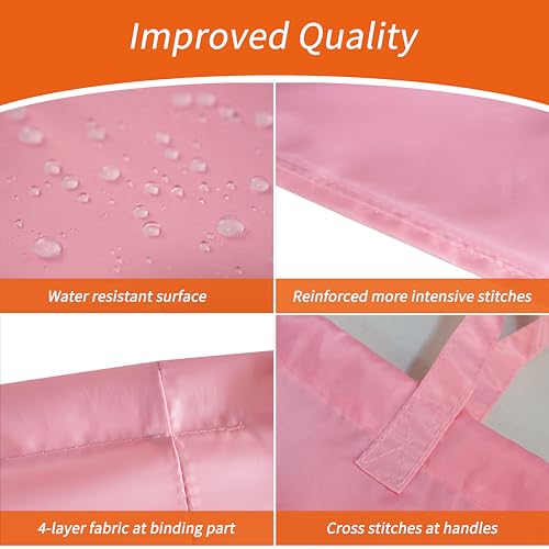 Extra Heavy Duty Laundry Bag with Handles (Pink / 28" x 36" | 1 Pack)