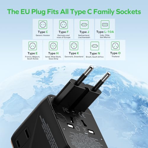 Mini 35W Universal Travel Adapter 7 (35W / Gold)