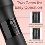 1.25 1.5 Inch Curling Iron Brush Ceramic Double PTC Heated Round Hair Curling Comb (1.25 Inch)